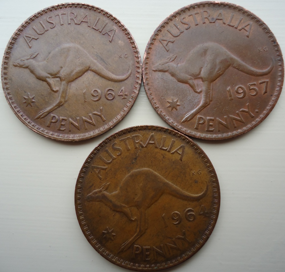 Best-Grade-Pennies-In-The-Common-Dates-Pile-Aus-Obvs----Grading